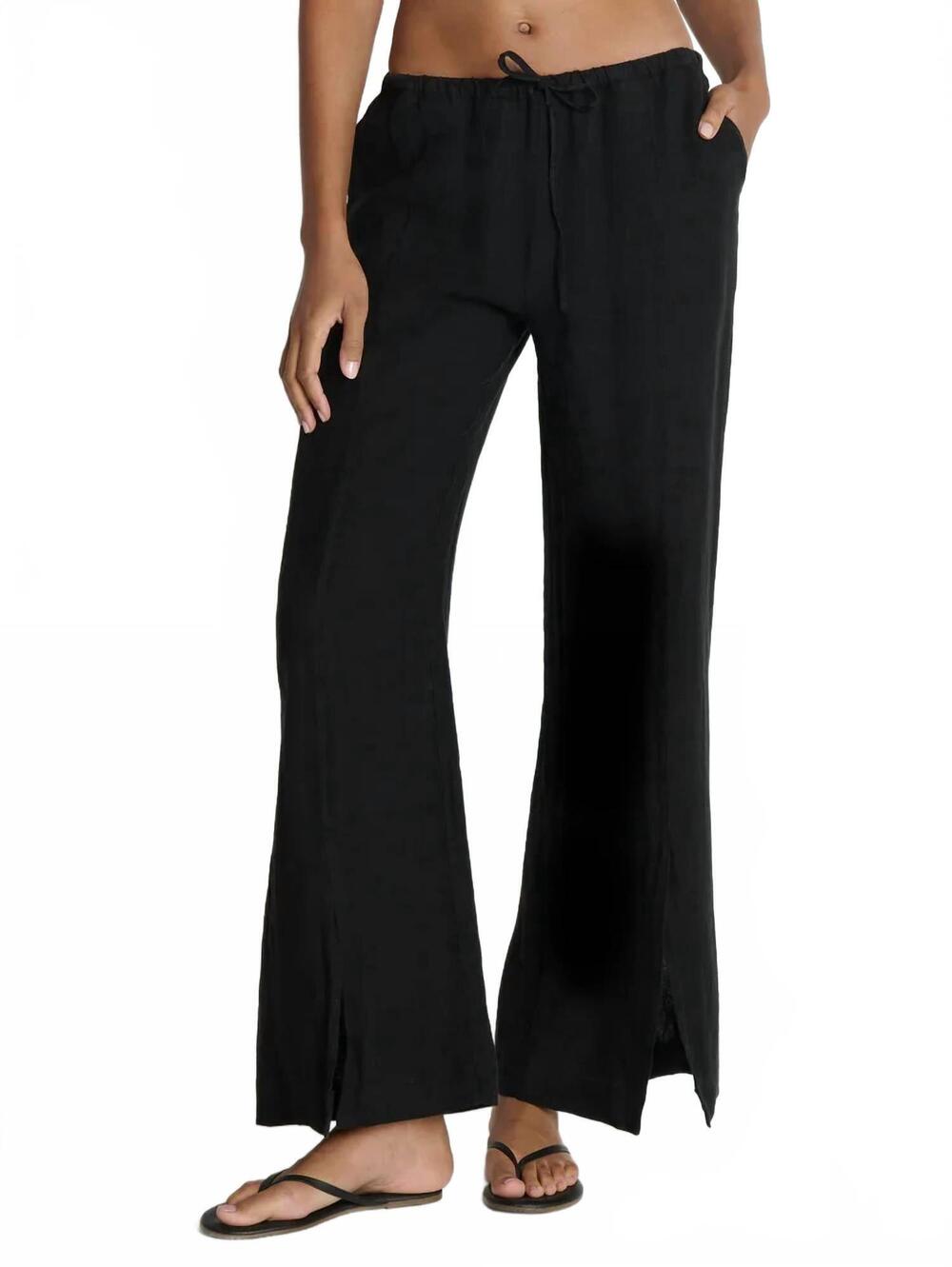 NEW NATION LTD elwood wide leg pant in jet black